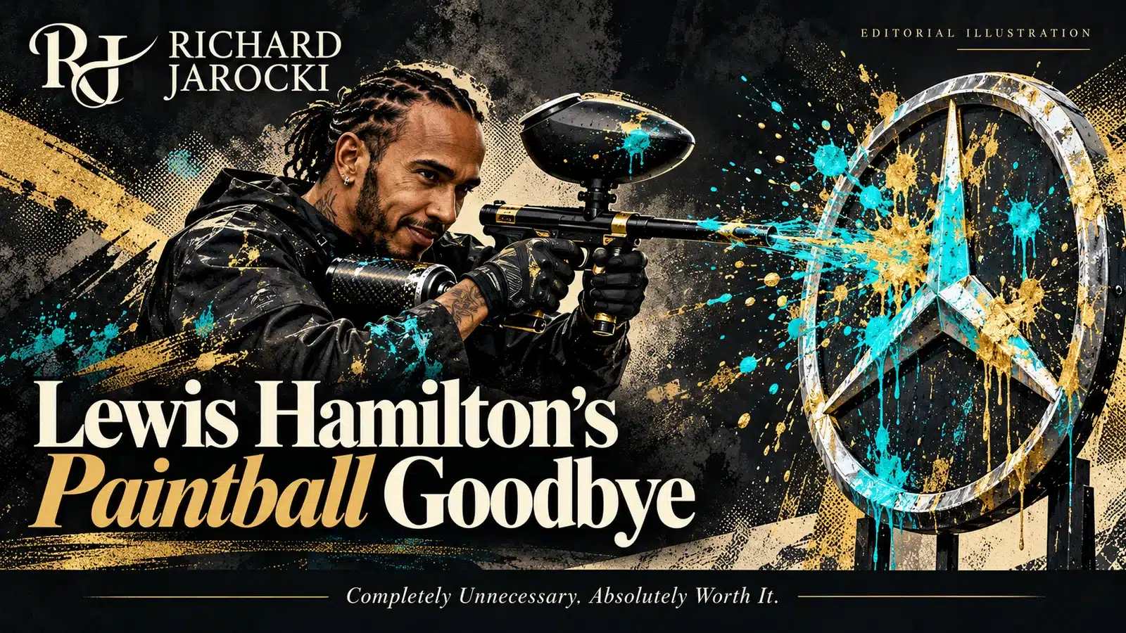 Lewis Hamilton Paintball Story: The Real Mercedes Goodbye