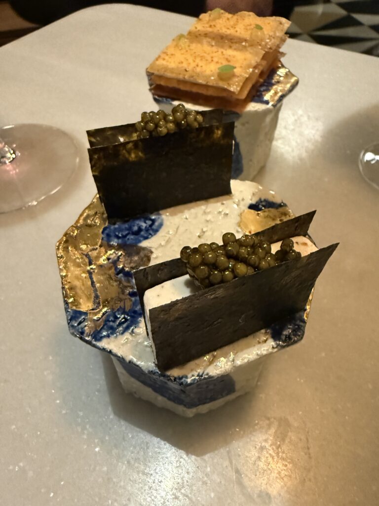 A course from the tasting menu at Mont Bar in Barcelona, Spain.