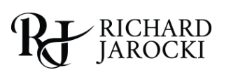 Richard Jarocki logo featuring a stylized RJ monogram with the Richard Jarocki wordmark in black on a white background.