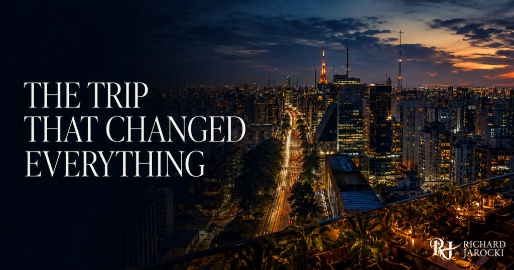 São Paulo Travel Story, The skyline at night for Richard Jarocki’s The Trip That Changed Everything