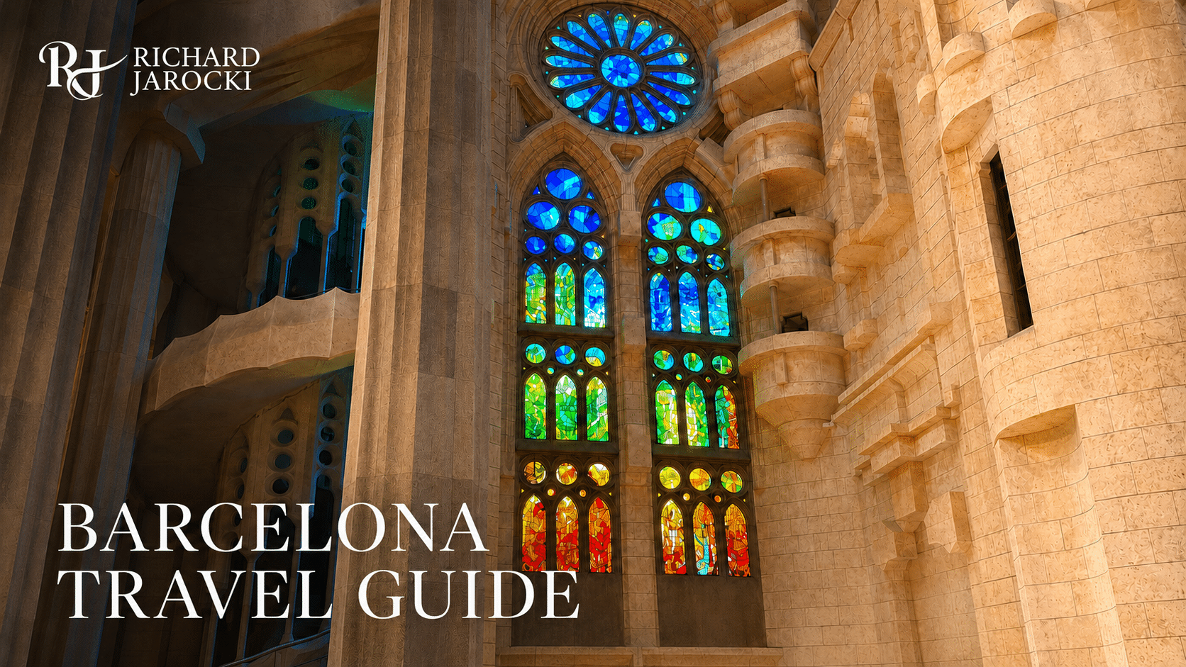Barcelona travel guide featured artwork by Richard Jarocki
