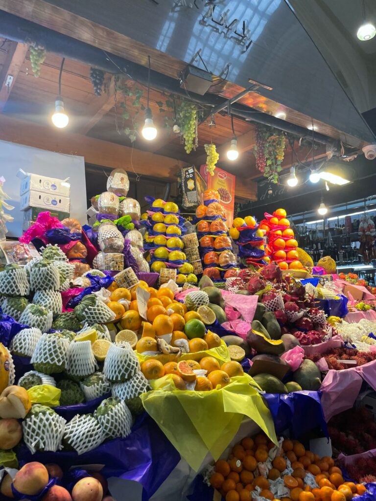 Tropical fruit displayed at São Paulo’s Mercado Municipal