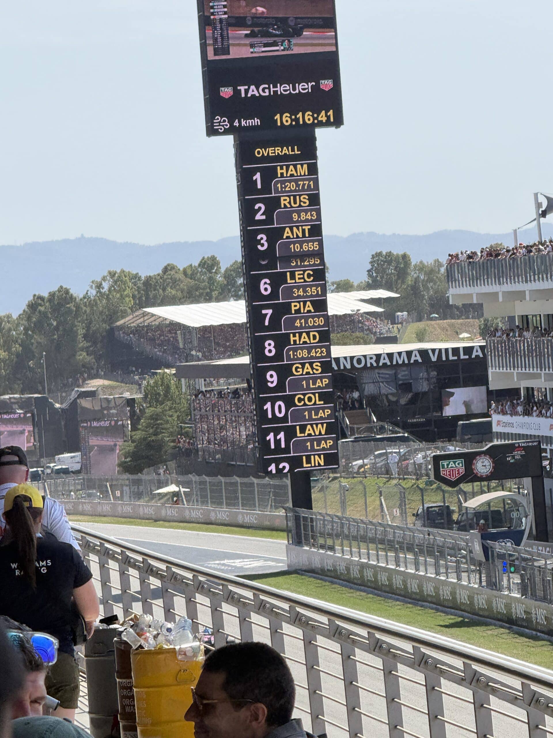 Trackside timing tower at Circuit de Barcelona-Catalunya