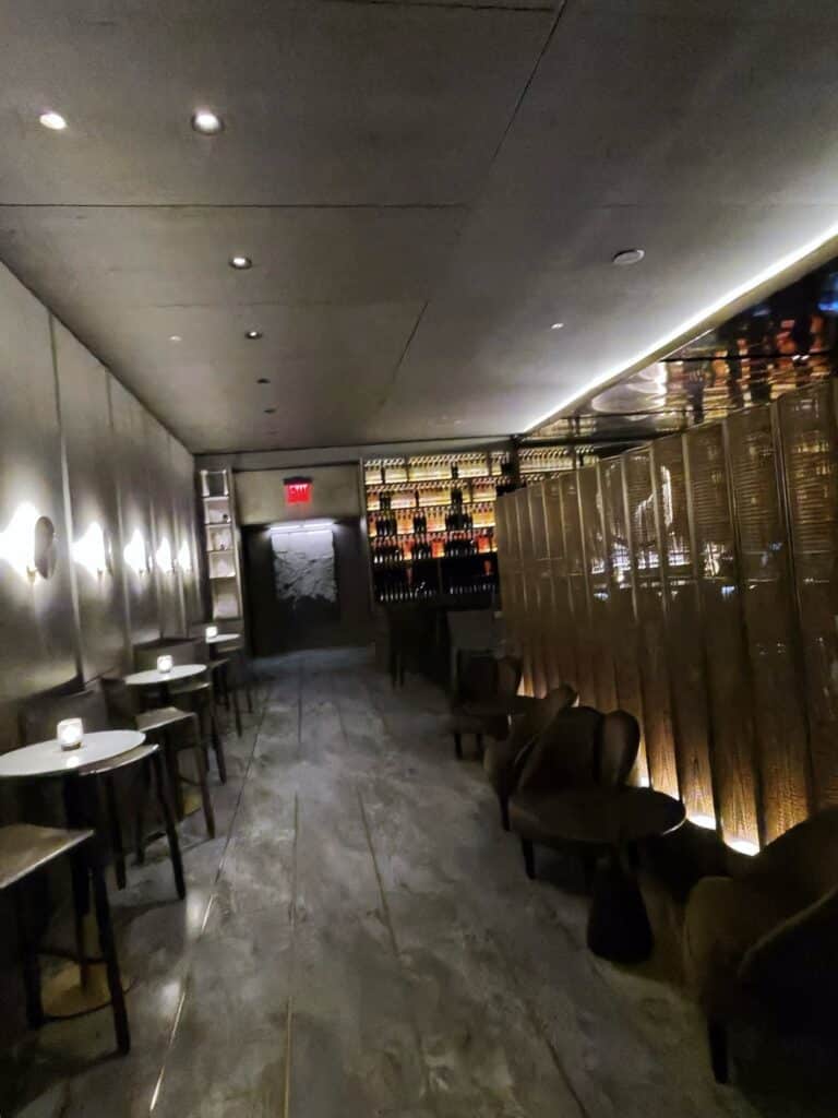 Fifth-floor entrance to Peak Restaurant with its own bar and lounge at Hudson Yards