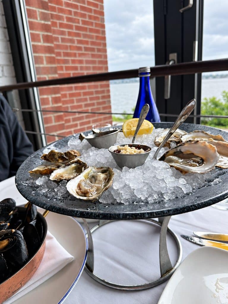 Mixed Oyster Selection at Blu Pointe