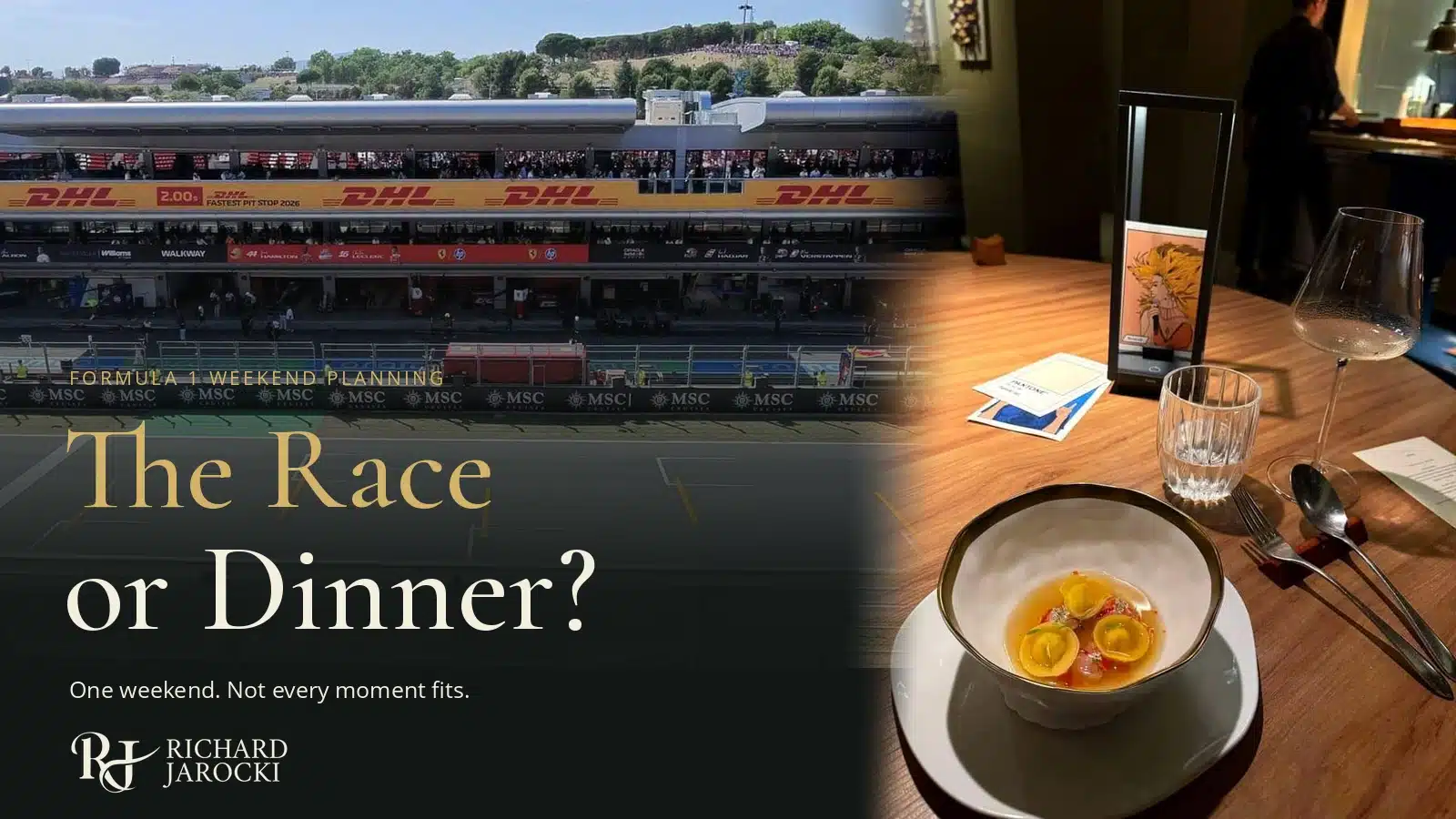 How I Plan a Formula 1 Weekend Around the Race—and Dinner